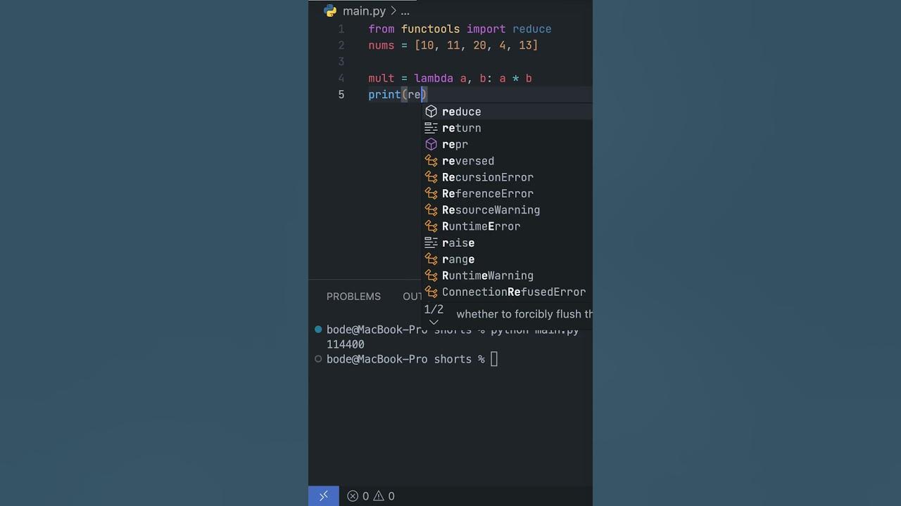 Python reduce function for working with lists efficiently youtube