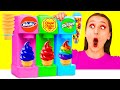 تحدي الآيس كريم الغامض   حيل غذائية رائع                 