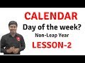 Master Day of the Week Calculation for Non-Leap Years 🗓️