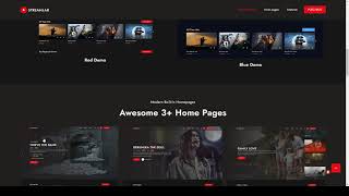 Streamlab - Video Streaming HTML5 Template 13 trailers Build Website