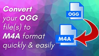 How to convert your OGG file(s) to M4A format. Quick. Easy. Free! (PC & Mac users)