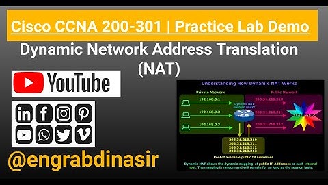 Dynamic Network Address Translation (NAT) | Cisco CCNA 200-301 | Practice Lab Demo