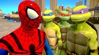 Spiderman vs Teenage Mutant Ninja Turtles