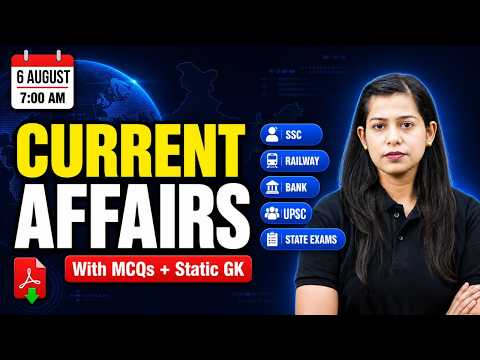 Current Affairs Today | 6 Aug 2026 Current Affairs | Daily Current Affairs by Krati Mam | Testbook