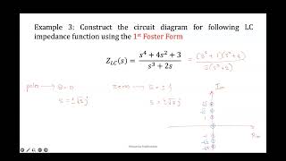 Foster Forms Example 3 | LC Circuit | Synthesis of Passive Network
