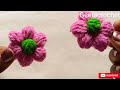 Crosia se phool kaise banaen | How to make crochet flowers 🌼 Beginners Friendly tutorial