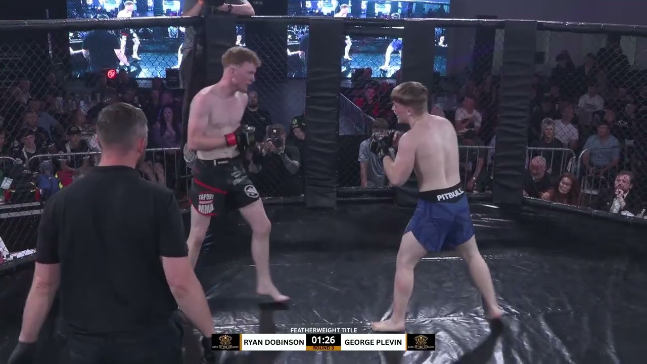 George Plevin Vs Ryan Dobinson Featherweight Title Fight 