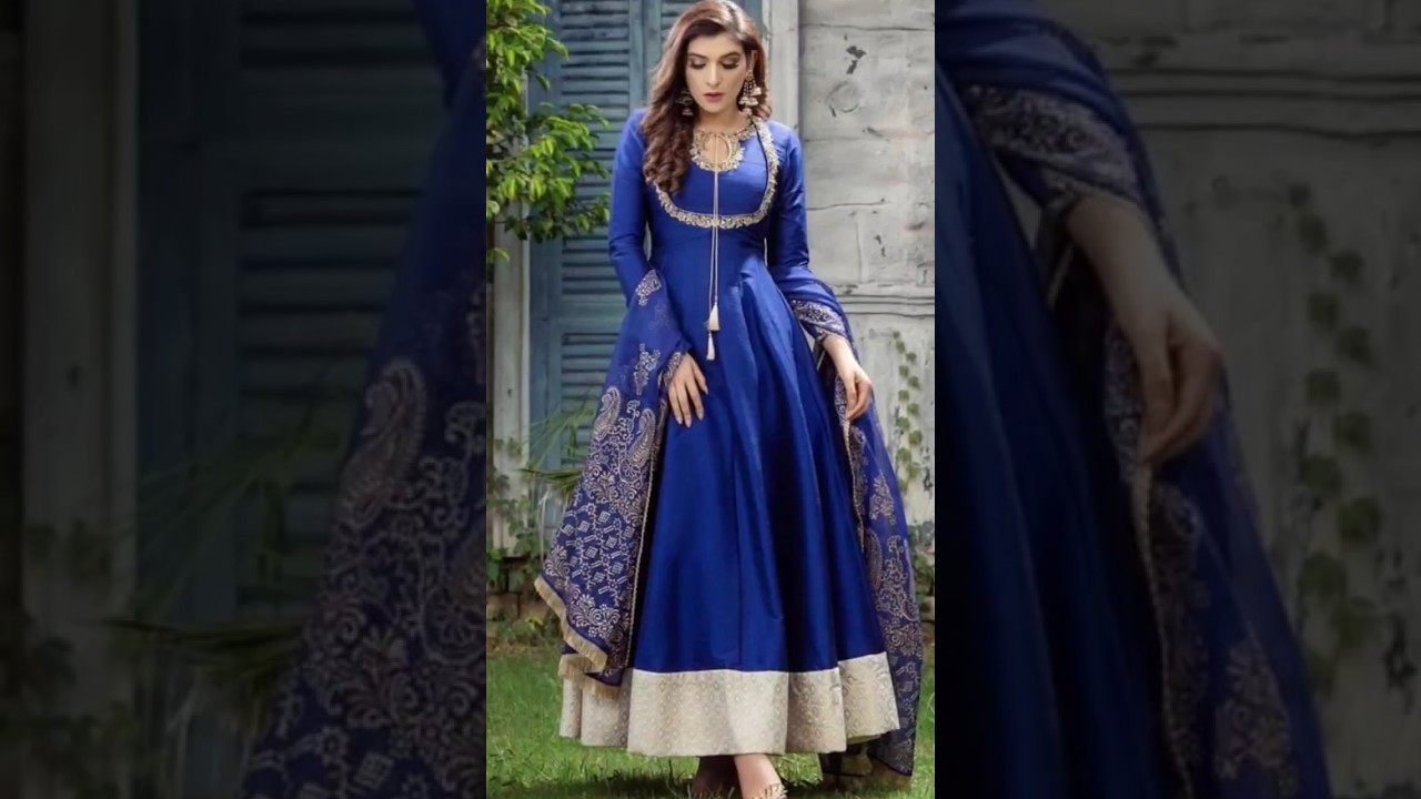 Stylish Plain frock Designs