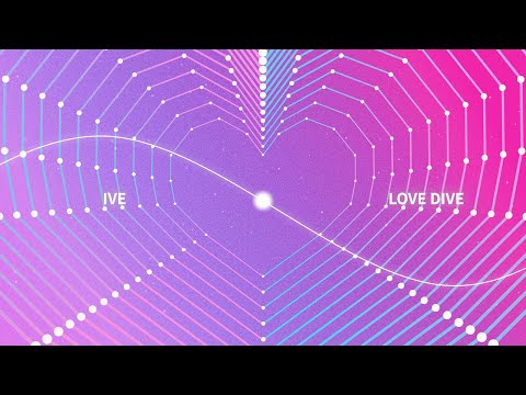 모션그래픽 기말과제 IVE - LOVE DIVE 모션 / 키네틱 타이포그래피