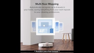 Roborock S6 Pure Robot Vacuum and Mop, Multi-Floor Mapping, Lidar Navigation, No
