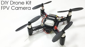 Mini RC Drone Quadcopter with FPV Camera Assembly and Test
