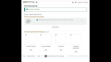 How to reprint Amazon Shipping label from Amazon Seller central