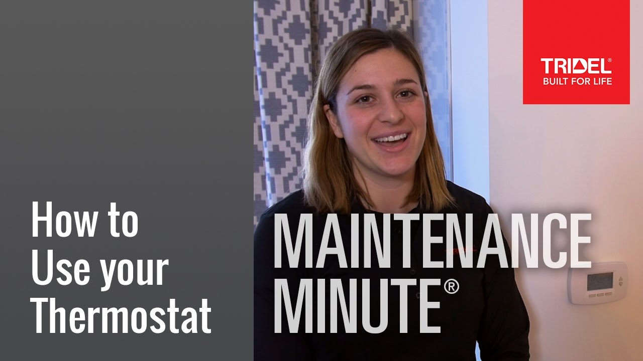 How to use your Thermostat - YouTube