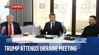 Trump joins Zelenskyy and world leaders for Ukraine meeting at G7 Summit
