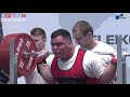 Maris Juzups - 4th Place 867.5kg Total - 120kg Class 2019 EPF Classic Open