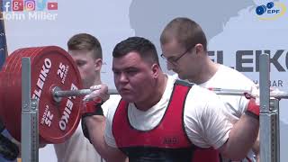 Maris Juzups - 4th Place 867.5kg Total - 120kg Class 2019 EPF Classic Open