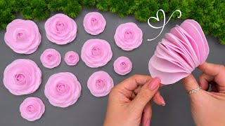 🌸 🌸 Easy Foam Sheet Roses DIY | Simple Flower Craft Tutorial