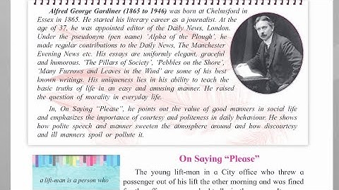 #1.2  On Saying "Please" || class 12th english || full Brainstorming