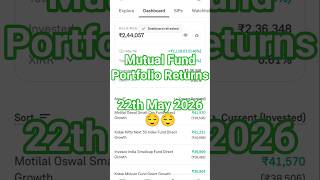 My Mutual Fund Portfolio Review | 22th May 2026 |Groww App SIP Update#stockmarket #investing #growth