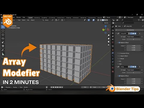 How to Use Array Modifier in Blender | Quick & Easy Tutorial | Blender ...