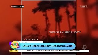 Fenomena Langit Merah di Jambi