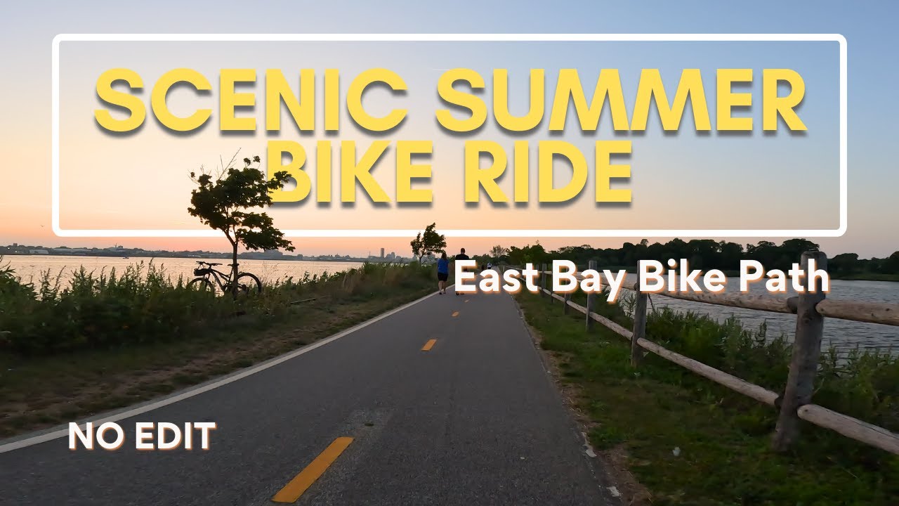 East Coast Summer Sunset  Meditation | Rhode Island Bike Ride POV (No edits)