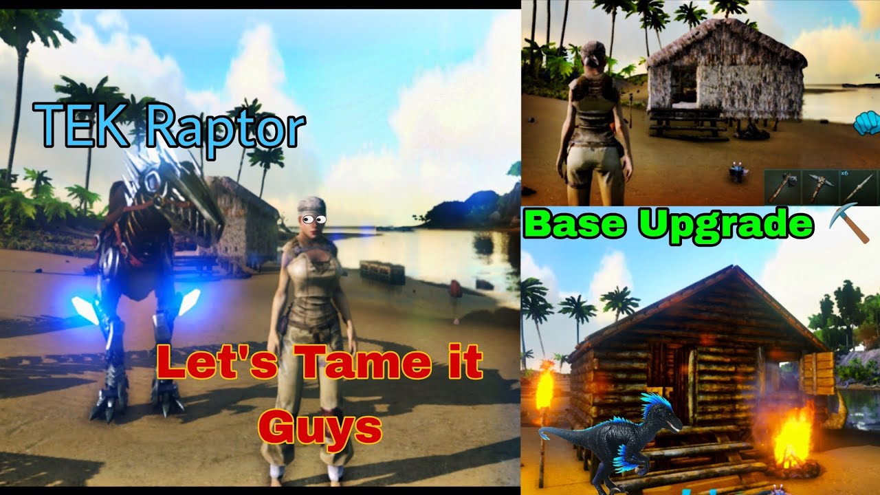 Taming a TEK RAPTOR & Upgrading My Base 🔥 | ARK Ultimate Mobile Gameplay 