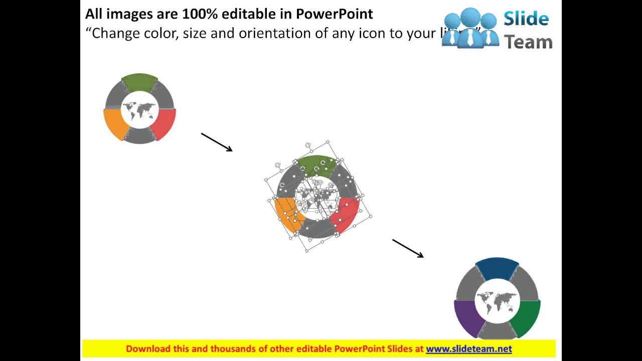 global process time management business flat powerpoint design