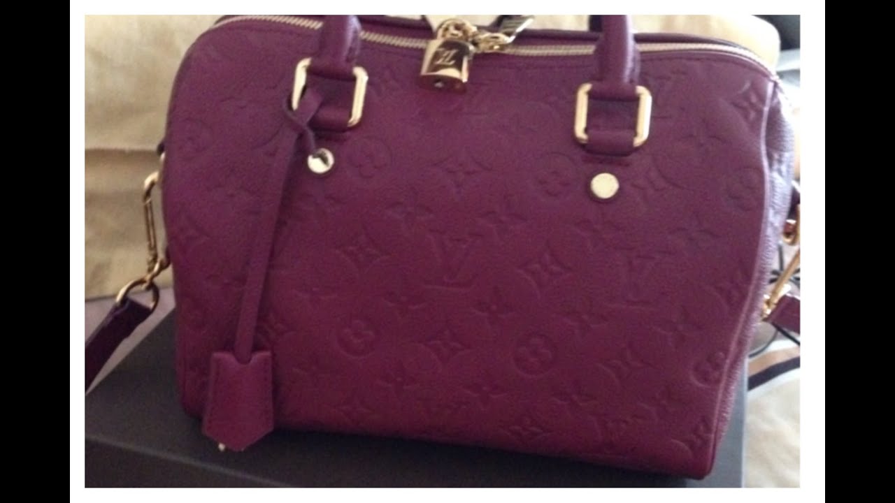 Louis Vuitton Speedy Bandoulière 25 Turtledove Monogram Empreinte