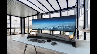 Allindes Etsy Shop Physical Product-Monitor STAND/RISER for 49" Curved Monitor Display-Fast Shipment