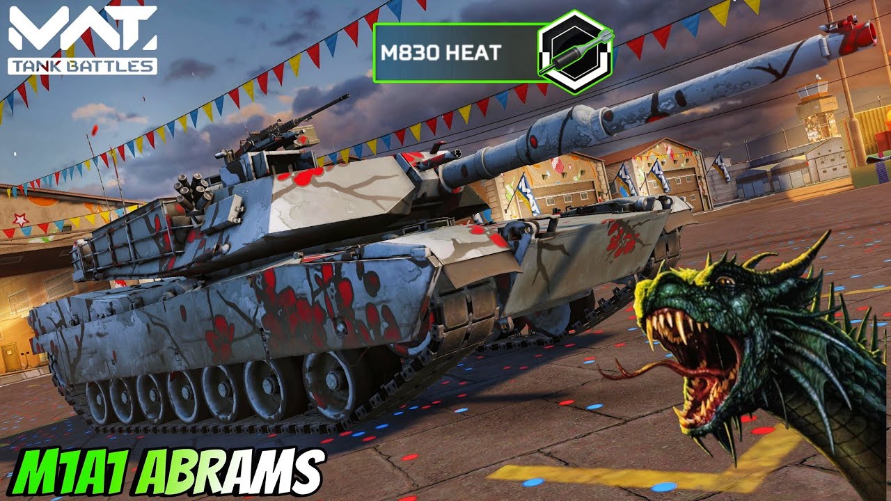 M1A1 ABRAMS — с ракетой MK2 🔥 Как Monstar ☠️ MWT: ТАНКОВЫЕ СРАЖЕНИЯ