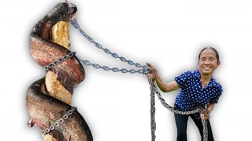 Bà Tân Vlog - Lần Đầu Nướng Nguyên Con Cá Trê Nai Khổng Lồ Úp Thùng Phi