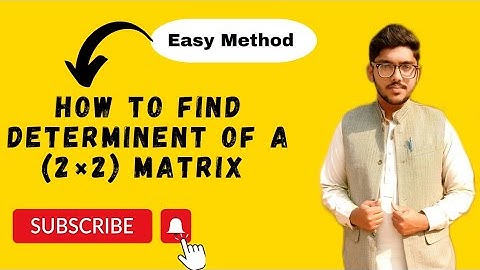 How to find Determinant of matrix - Matrices - Learn With Sajid Sir