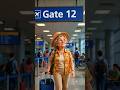 Grandma at the Airport ✈️ | Easy English Conversation ✅ #english #shorts #airport