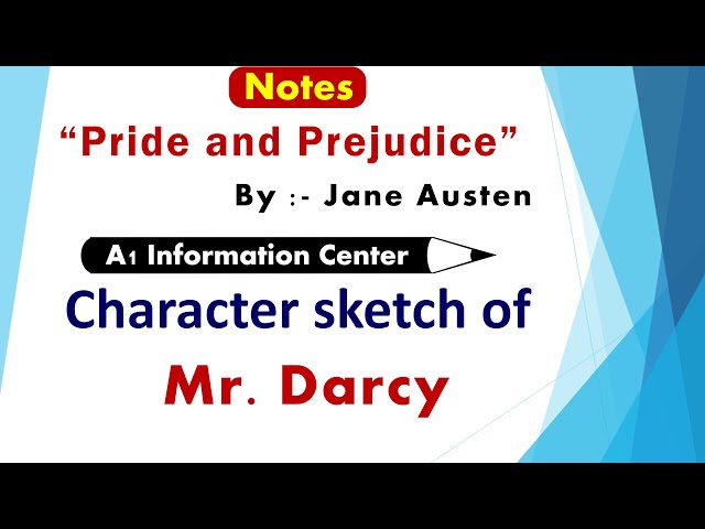 Character-Sketch of Mr. Darcy in 'Pride and Prejudice' by Jane Austen |  English Family87 - YouTube