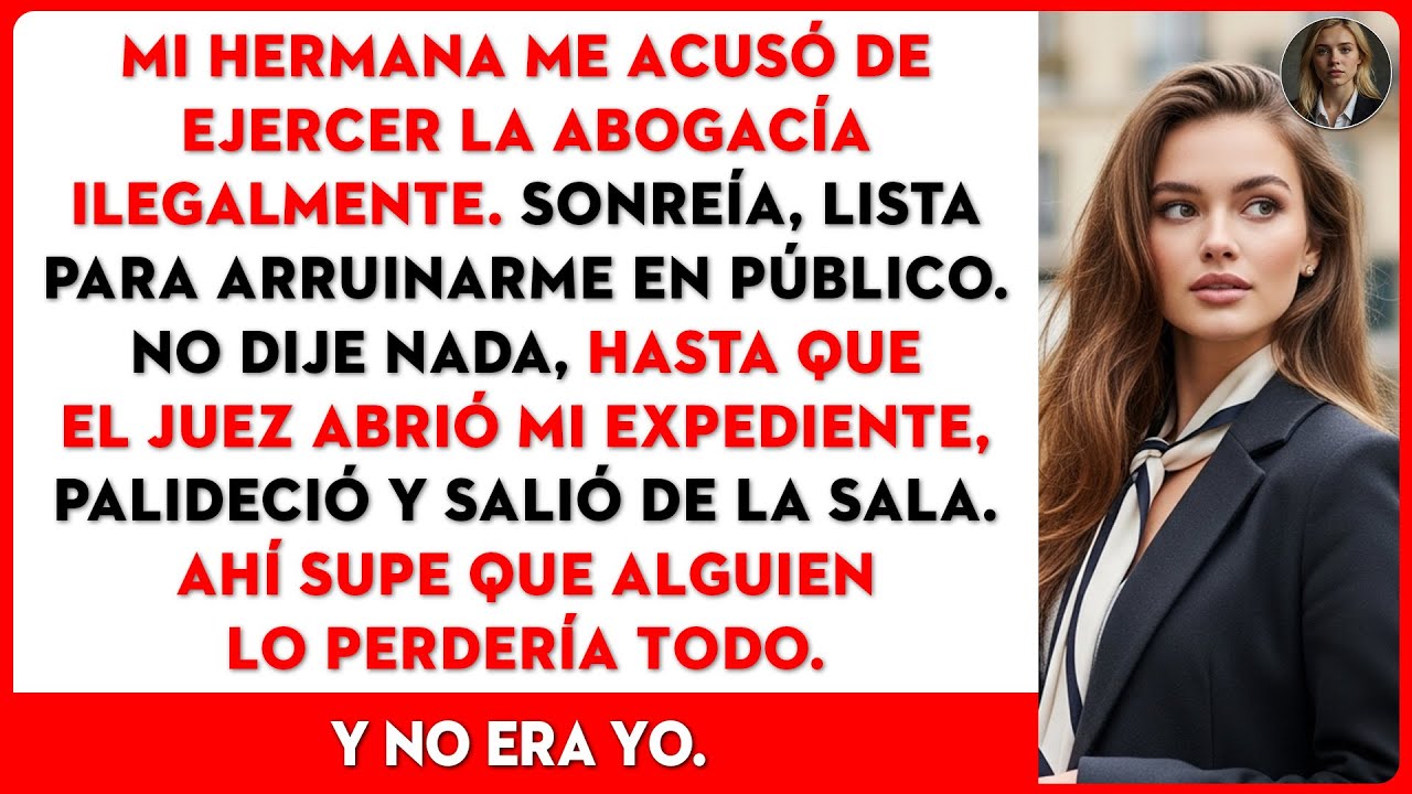 Mi hermana me denunció ante el Colegio de Abogados del Estado por ejercer la abogacía ilegalmente.