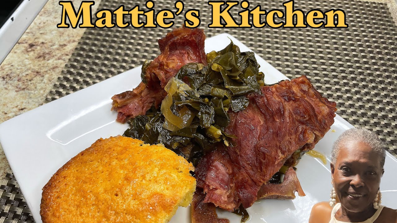Award Winning Collard Greens Recipe with Smoked Neck Bone For Beginners Mattie's Kitchen