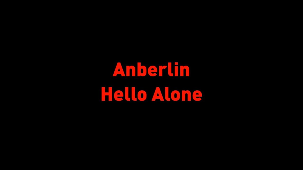 Anberlin - Hello Alone (Lyrics) - YouTube