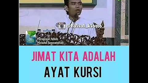 Subhanallah, keutamaan ayat kursi..UST ABDUL SOMAD LC MA