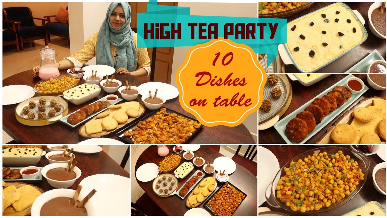 High Tea Party at Home 10 variety /  Meal Preps and cooking / Zulfia's Recipes