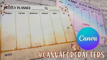 Aangepaste weekplanners met Canva #canvaforcrafters