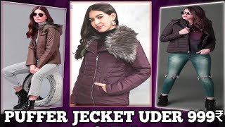 Puffer jacket for women/best 5 puffer jacket for women/h&m puffer jacket/Puffer jacket under 1000₹