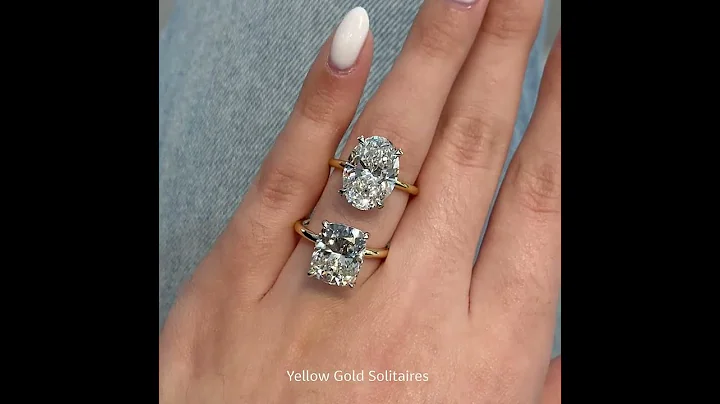 5 carat Diamond Engagement Ring Comparison: Cushion VS Oval