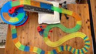 Colorful Toy Car ASMR: Climbing and Descending Vibrant Tracks! Mesmerizing Visuals and Sounds 🌈🚗