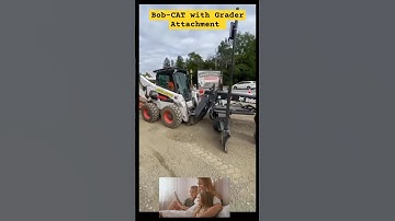 Groundbreaking Precision: Bob-CAT with Grader Attachment at Work