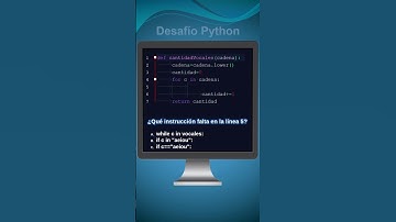 Desafío Python: ¿qué instrucción falta?