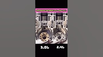 Difference between 2.4 L and 3.0 L engine #mechanical #automobile #mechanic #machine #car #shorts