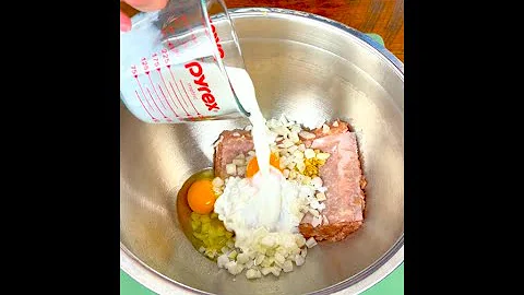 Garlic Parmesan Chicken Meatloaf | Juicy Chicken & Sausage with Garlic Butter Sauce