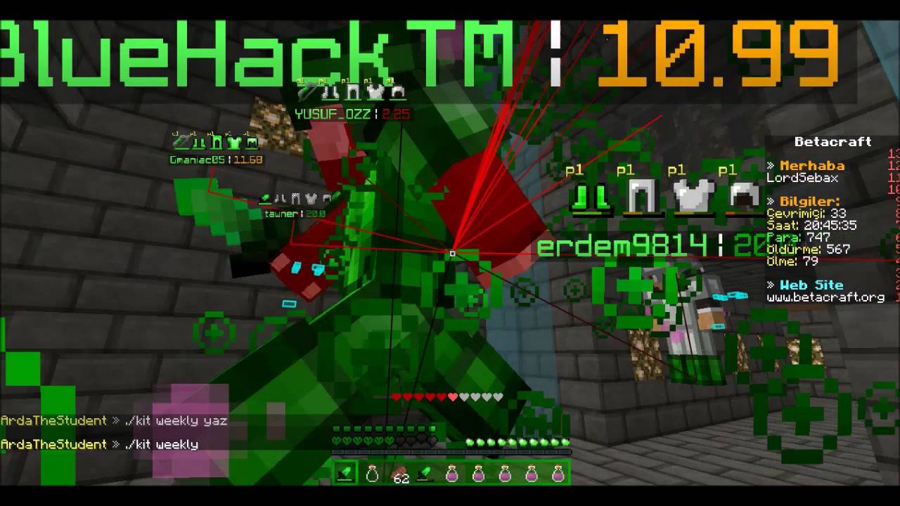 BetaCraft KitPvP 1 Bölüm Vs'de Baskın YouTube