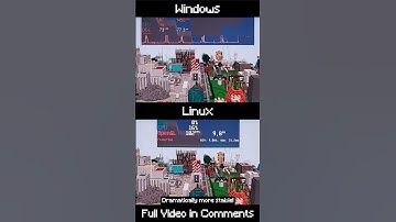Minecraft has WAY HIGHER FPS on Linux than Windows!? #shorts #minecraft #linux